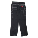 DICKIES Carpenter Workwear Womens Trousers Black Regular Straight W28 L30