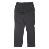 DICKIES Cargo Workwear Mens Trousers Black Slim Tapered W33 L32