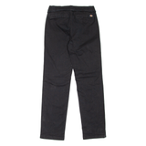 DICKIES Girls Trousers Black Regular Straight W25 L27