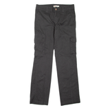 DICKIES Cargo Workwear Womens Trousers Black Relaxed Straight W30 L31