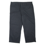 DICKIES Workwear Mens Trousers Black Loose Straight W42 L26