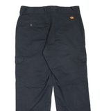 DICKIES Cargo Workwear Mens Trousers Black Regular Straight W34 L30