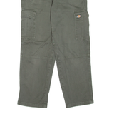 DICKIES Cargo Workwear Mens Trousers Green Slim Tapered W28 L26