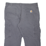 CARHARTT Cargo Workwear Mens Trousers Grey Relaxed Tapered W42 L25