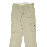 CARHARTT Cargo Womens Trousers Beige Regular Bootcut W32 L34