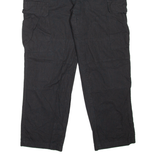 CARHARTT WIP Hooded Theory Cargo Mens Trousers Black Relaxed Tapered W34 L27