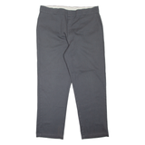 DICKIES Workwear Mens Trousers Grey Relaxed Tapered W40 L30