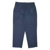 DICKIES Workwear Mens Trousers Blue Relaxed Tapered W40 L32