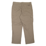 DICKIES Cargo Workwear Mens Trousers Brown Regular Tapered W38 L30