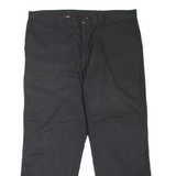 DICKIES Workwear Mens Trousers Black Loose Straight W40 L30
