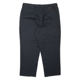 DICKIES Workwear Mens Trousers Black Relaxed Tapered W40 L30