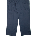 DICKIES Cargo Workwear Mens Trousers Blue Relaxed Tapered W38 L33