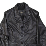 ARMS Womens Jacket Black Leather UK 12