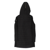 CALVIN KLEIN Womens Parka Coat Black Hooded XS