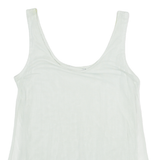 Womens Camisole Blouse Green Sleeveless Crazy Pattern XXS