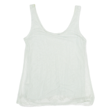 Womens Camisole Blouse Green Sleeveless Crazy Pattern XXS