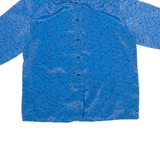Womens Shirt Shirt Blue Crazy Pattern S