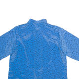Womens Shirt Shirt Blue Crazy Pattern S