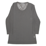 NORWISS Womens Top Grey Long Sleeve XL