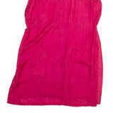 Womens Oversized Top Red Sleeveless Silk 2XL