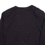 CANDA Womens Kimono Top Black Long Sleeve L