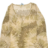 ATMOSPHERE Womens Blouse Top Green Long Sleeve Crazy Pattern UK 16