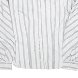 Womens Shirt Shirt Grey Long Sleeve Striped S