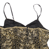 Womens Camisole Top Gold Sleeveless XXS