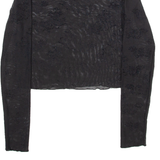 Womens Top Black Long Sleeve XXS