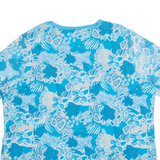 KINGFIELD Womens Shirt Top Blue Floral 2XL