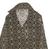BIAGGINI Womens Top Brown Long Sleeve Crazy Pattern S