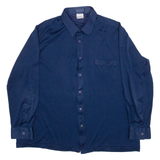 Womens Shirt Top Blue Long Sleeve L