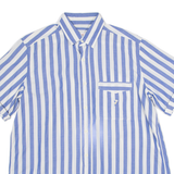 DIAMANT'S Womens Shirt Top Blue Striped M