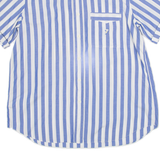 DIAMANT'S Womens Shirt Top Blue Striped M