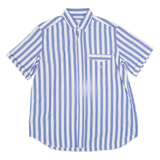 DIAMANT'S Womens Shirt Top Blue Striped M