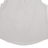 BANANA REPUBLIC Womens Vests Top Grey V-Neck Sleeveless L