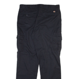 DICKIES Cargo Mens Trousers Black Regular Straight W36 L33