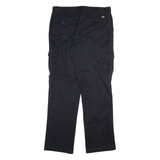 DICKIES Cargo Mens Trousers Black Regular Straight W36 L33
