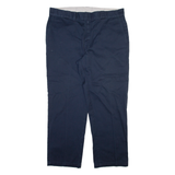 DICKIES 874 Workwear Mens Trousers Blue Regular Straight W40 L30