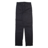 LEVI'S Womens Trousers Black Regular Straight W28 L30
