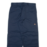 DICKIES Mens Trousers Blue Loose Straight W36 L30