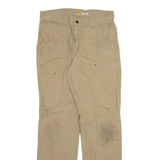 CARHARTT Mens Trousers Beige Relaxed Straight W32 L34
