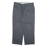 DICKIES 874 Workwear Mens Trousers Grey Regular Straight W38 L28
