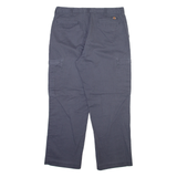 DICKIES Mens Trousers Grey Regular Straight W36 L30
