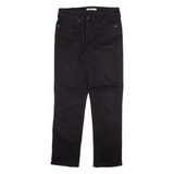 LEVI'S Womens Trousers Black Regular Straight W30 L29