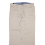 NAUTICA Mens Trousers Beige Regular Straight W34 L30