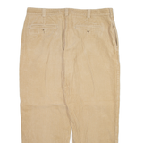 TIMBERLAND Mens Corduroy Trousers Beige Relaxed Straight W38 L28