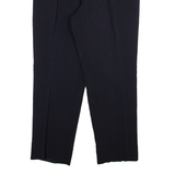 Mens Trousers Black Regular Tapered W36 L30