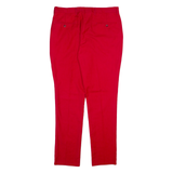 GUCCI Womens Trousers Red Slim Tapered Wool W32 L28