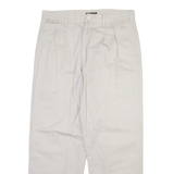 RETREAT Mens Trousers Beige Regular Straight W34 L30